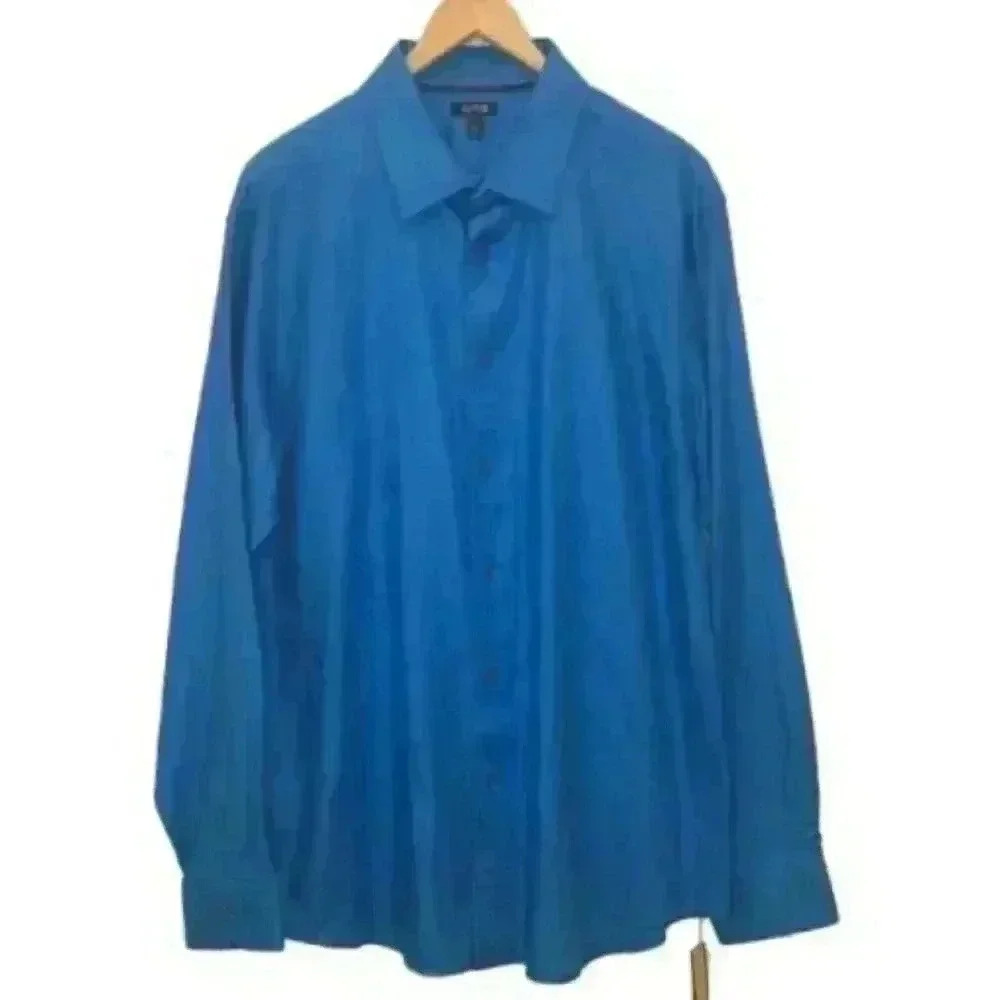 Apt 9 Men's Long Sleeve Blue Button Down Size Large NWT